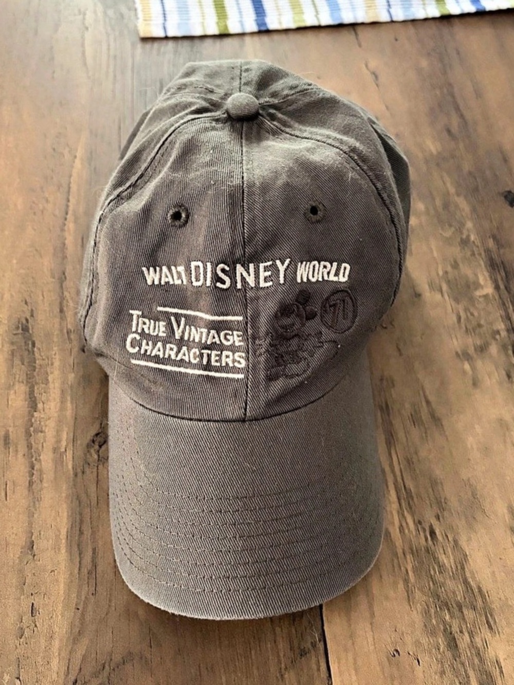 Disney Parks Walt Disney World True Vintage Characters Baseball Cap Brown